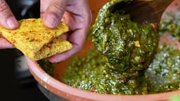 सरसो का साग और मक्के की रोटी बनाने की विधि | Dhabastyle Punjabi Sarson da Saag Makke di Roti Recipe