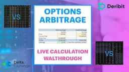 DETAILED ARBITRAGE for Crypto OPTIONS Walkthrough | Exploring Put Call Parity