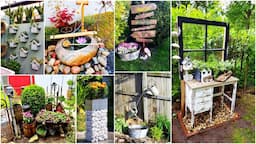 180 Wonderful Decorating Ideas for Backyard, Garden, Cottage, Lawn, Farmhouse! Garden Ideas