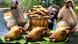 Mutton parts | Mixed mutton parts banana leaf curry prepared by Daddy Arumugam| village food factory