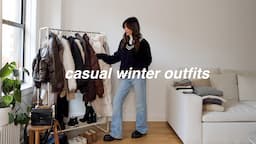 CASUAL WINTER OUTFITS🧸 | cozy winter lookbook