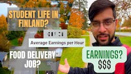 Student Life and FOOD DELIVERY Job in FINLAND!? | EARNINGS REVEALED | VLOG