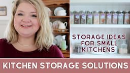 Ideas for maximizing storage space and organizing a small kitchen | Tiny kitchen storage solutions