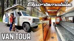 VAN LIFE in a Vintage Sportsmobile Ford Camper Van - Full Tour