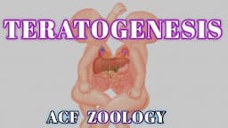 TERATOGENESIS | Acf Zoology | Zoology Classes | MScZoology | UPSCZOOLOGY | BscZoology | NEETZOOLOGY