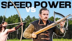 600lb Medieval Crossbow VS 165lb English Warbow