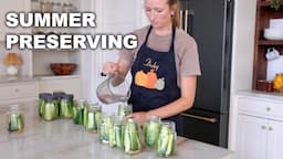 Preserving Food | Canning Ketchup, Peaches, Green Beans, and Refrigerator Pickles