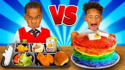 HOME VS SCHOOL FOOD CHALLENGE