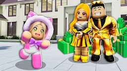 Adopted By BILLIONAIRE FAMILY As A CUTE PLUSHIE! (Roblox Bloxburg)