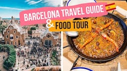 Barcelona vlog -  TRAVEL GUIDE & FOOD TOUR | La Boqueria Market | Beach | Sagrada Familia | Spain