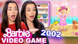 Reacting to Our Old Barbie Video Game - Merrell Twins