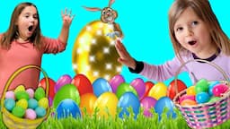 Kid Easter Egg Hunt CHALLENGE! Easter Day Special Morning Routine! Kid Fun Video