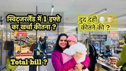 स्विट्ज़रलैंड में 1 हफ्ते का सामान कीतने का ? Total expense of 1 week grocery in Switzerland