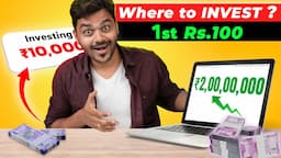 🤯 How to invest your First Rs.100 in Share Market? 🔴 Live Demo | What is INDEX FUND | TS