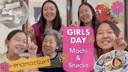 GIRLS DAY/HINAMATSURI Chichi Dango(sweet mochi), Ichigo Daifuku(Strawberry mochi), Japanese snacks