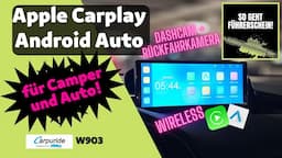 Apple Carplay und Android Auto Upgrade für Camper und Auto! Multimedia Dashboard mit Dashcam