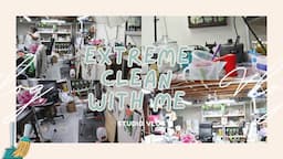 EXTREME  CLEAN WITH ME/Let's declutter and clean my soapmaking studio