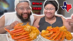 TEXAS SNOW CRAB SEAFOOD BOIL MUKBANG WITH MY HUSBAND!