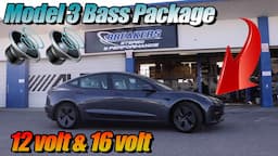 Tesla Model 3 Bass System for 12volt and 16 volt cars + Install Tutorial + Demo