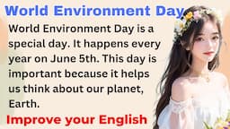 World Environment Day | Improve your English | Everyday Speaking | Level 1 | Shadowing Method