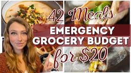 42 Meals for $20 | Emergency Grocery Budget Meal Plan Ideas | Mountain Momma Living