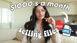 EASY PASSIVE INCOME | How to Make over $1000 a Month selling these 5 Digital Products on Etsy