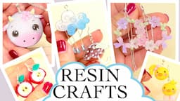 Kawaii Charms and pendants- wire and UV Clay- Resin Crafts