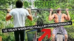 My 1.5 Year WEIGHTED PULLUP Progression | From 0 to 165 lbs (75 kg) | Increase Pullup Strength