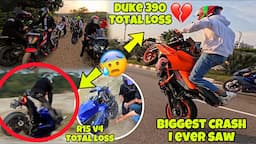 Biggest Cr@sh I ever saw 💔😰 || I Cr@shed my New Duke 390 💔