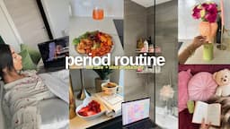 *realistic* period day in my life | self-care, healthy habits, relaxation routine & advice