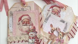 Christmas in July Folder Pocket Journal Tag 8x8 Paper Pad Craft Fair Project Ideas