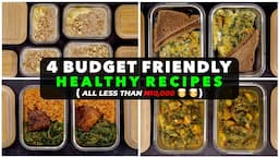 Meal Prep With Me - 4 Budget Friendly Healthy Recipes - Zeelicious Foods