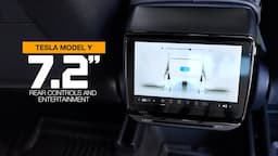 Hansshow 7.2" Tesla Model Y rear entertainment display - FIRST LOOK AND INSTALL