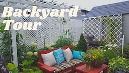 My First Small Backyard Garden Tour | Gardening in zone 5A  #gardening #garden #plants #flowers