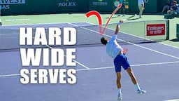 How To Hit Hard Wide Tennis Serves | Tennis Serve Tips