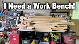 Building a Garage Workbench with Storage Out Of Scrap Wood