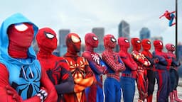 What If 10 SPIDER-MAN in 1 HOUSE ??? || Hey All SuperHero , Go To Trainning Nerf Gun !!