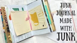 Junk Journal made from JUNK and FREE stuff | Easy  (15 min) TUTORIAL