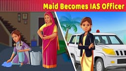 Maid Becomes IAS Officer In English Animated Story | A Motivational Story  @Animated_Stories