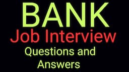 Bank Interview Questions with Answers। #bankjob #bankjobinterview #upgradingway #jobinterviewQ&A #Q