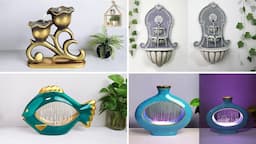 4 Stylish Waterfall making // Waterfall for home decoration // Fountain Making