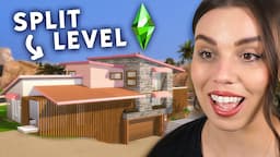 I tried to build a split level home in The Sims 4 🩷