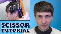 Basic Mens Scissor Cut | Step by Step Gents Shear Cut