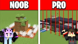 NOOB vs PRO: SAFEST SECURITY HOUSE BUILD CHALLENGE