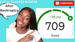 How to increase your credit score OVER 700s after Bankruptcy | Rickita