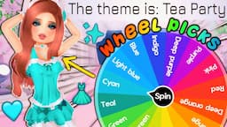 The WHEEL Picks ONE COLOR For My OUTFITS In Dress To Impress... AGAIN! | ROBLOX