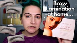 TRYING AT HOME BROW LAMINATION! | Kirby Rose