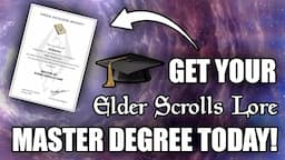 How to Become an Elder Scrolls Lore Master! - Imperial Knowledge 8 Year Anniversary