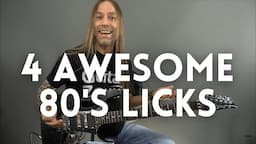 FROM THE VAULT: Try These 4 Awesome 80's Style Licks | GuitarZoom.com