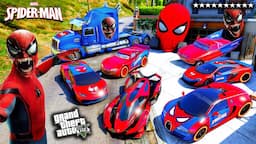 GTA 5 - Stealing Spider-Man Vehicles With SPIDERMAN! & Franklin! (Real Life Cars #270)